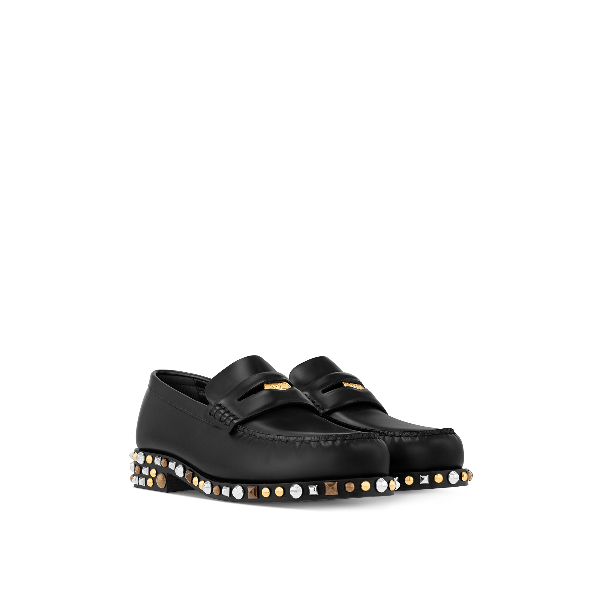 Louis vuitton 2025 spiked loafers